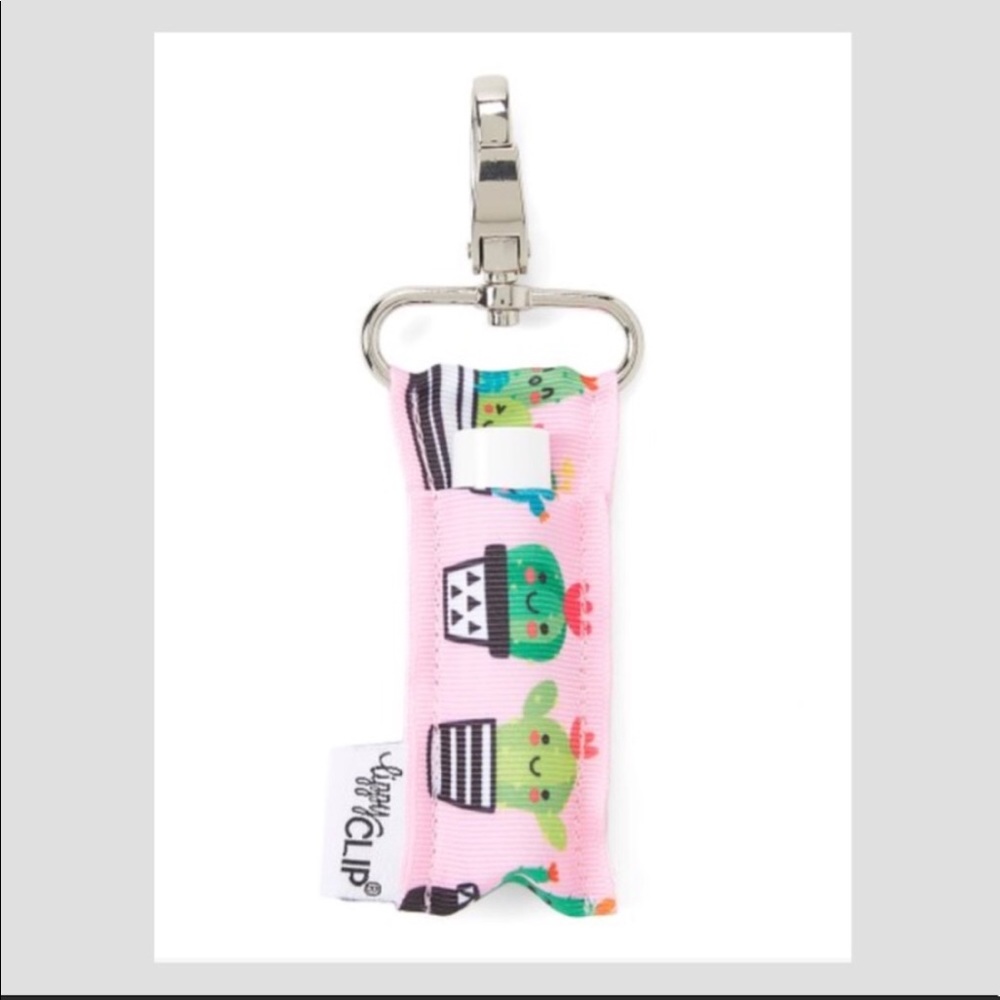 🎀Gift Idea🎀Pink and Lime Cactus Lip Balm Holder!